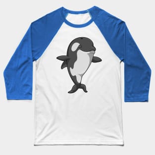 Killer whale at Yoga Fitness in Standing Baseball T-Shirt